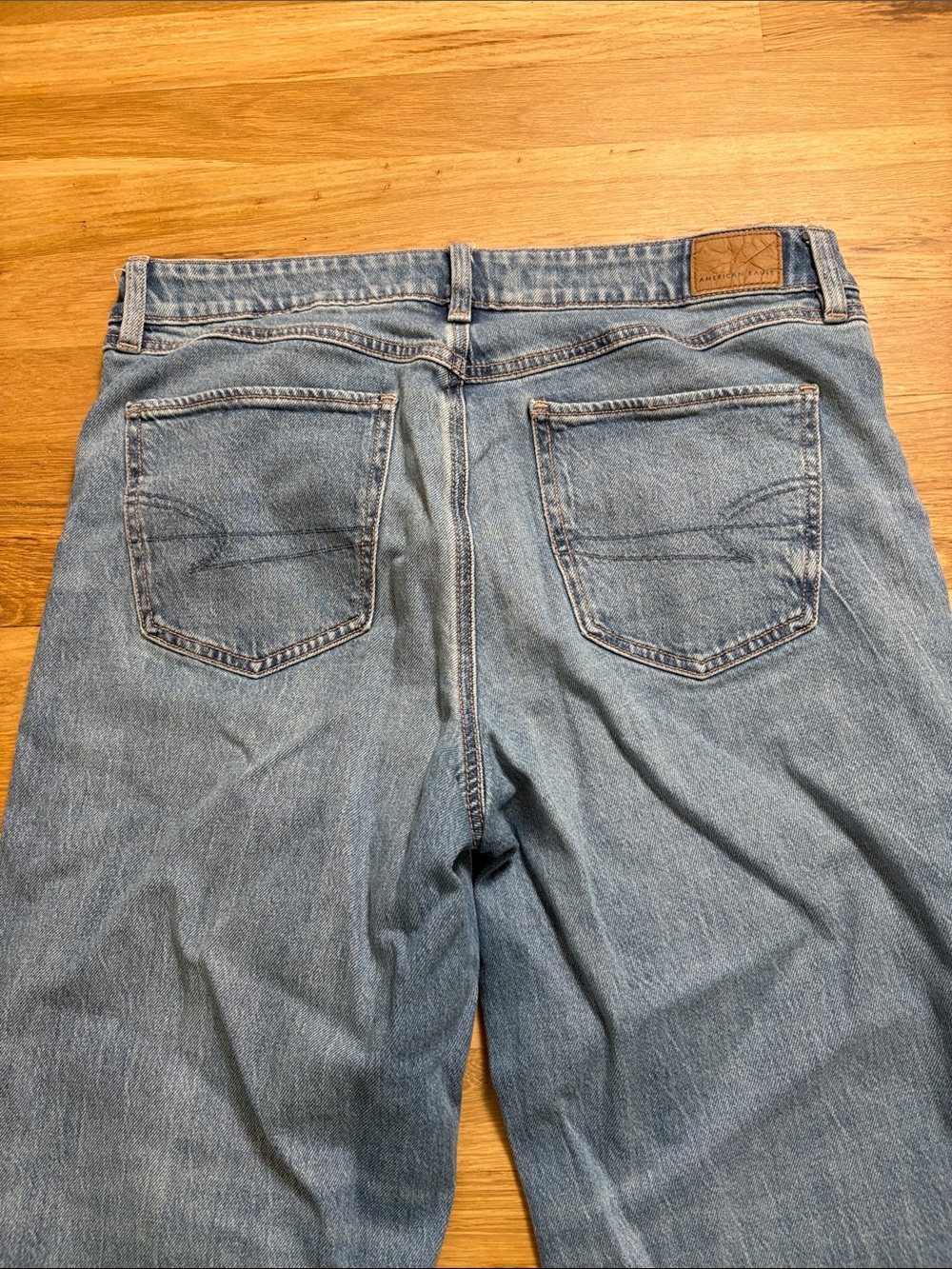 American Eagle Outfitters Medium Blue Wide-Leg Flare Jeans 10R - Picture 13 of 15